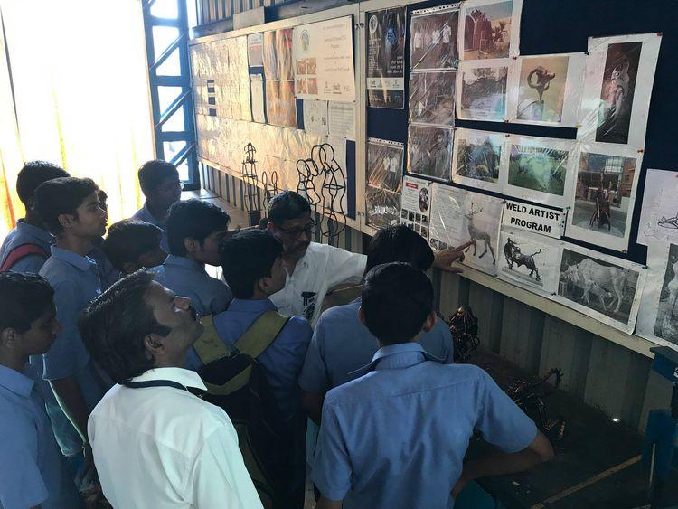 Counselling and awareness program organised for candidates pursuing welding skills program at ITI Morewadi.