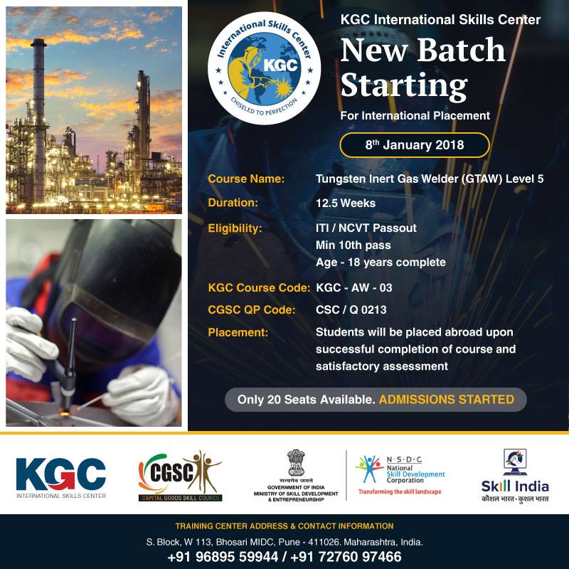 NEW BATCH IN ADVANCE LEVEL TRAINING IN GTAW